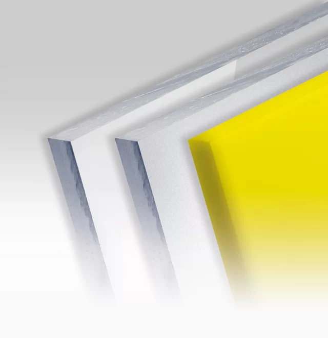 panneau publicitaire Plexiglas transparent