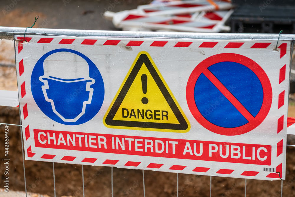 panneau de chantier